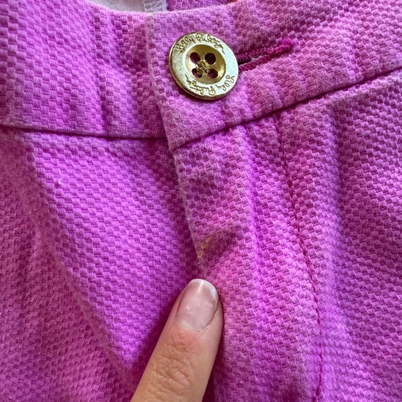 Lilly Pulitzer Pink Scalloped Women Shorts size 8 - Picture 3 of 7